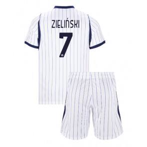 Inter Milan Piotr Zielinski #7 Udebanetrøje Børn 2026-27 Kortærmet (+ Korte bukser)